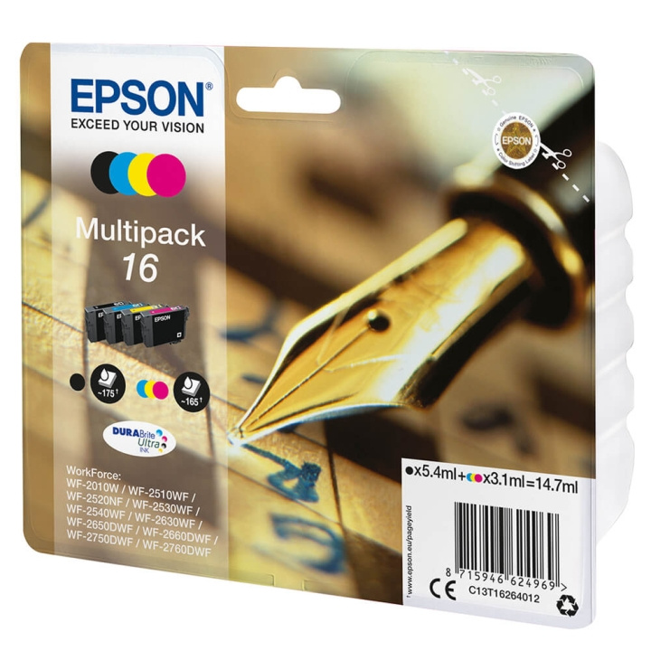 EPSON Bläck C13T16264012 16 Multipack, Penna och Korsord i gruppen DATORER & KRINGUTRUSTNING / Skrivare & Tillbehör / Bläck & Toner / Bläckpatroner / Epson hos TP E-commerce Nordic AB (C26767)