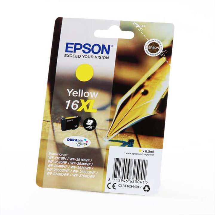 EPSON Bläck C13T16344012 16XL Gul, Penna och Korsord i gruppen DATORER & KRINGUTRUSTNING / Skrivare & Tillbehör / Bläck & Toner / Bläckpatroner / Epson hos TP E-commerce Nordic AB (C26771)