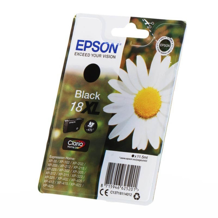 EPSON Bläck C13T18114012 18XL Svart, Daisy i gruppen DATORER & KRINGUTRUSTNING / Skrivare & Tillbehör / Bläck & Toner / Bläckpatroner / Epson hos TP E-commerce Nordic AB (C26778)