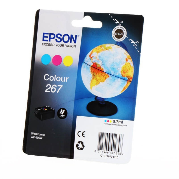 EPSON Bläck C13T26704010 267 Färg, Glob i gruppen DATORER & KRINGUTRUSTNING / Skrivare & Tillbehör / Bläck & Toner / Bläckpatroner / Epson hos TP E-commerce Nordic AB (C26795)