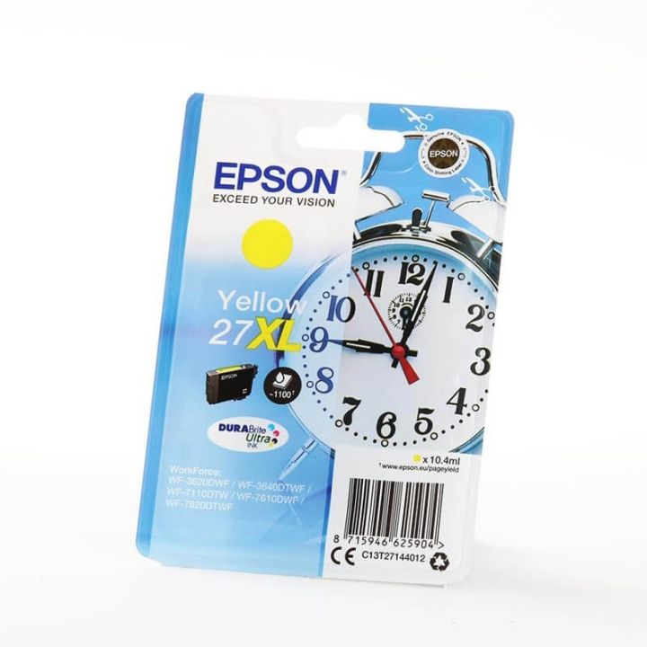 EPSON Bläck C13T27144012 27XL Gul, Väckarklocka i gruppen DATORER & KRINGUTRUSTNING / Skrivare & Tillbehör / Bläck & Toner / Bläckpatroner / Epson hos TP E-commerce Nordic AB (C26804)