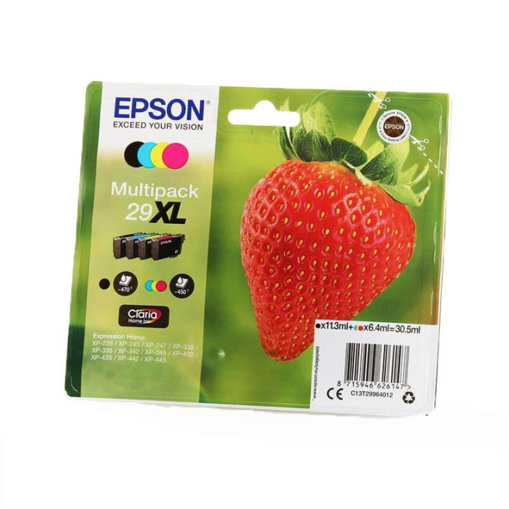 EPSON Bläck C13T29964012 29XL Multipack, Jordgubbe i gruppen DATORER & KRINGUTRUSTNING / Skrivare & Tillbehör / Bläck & Toner / Bläckpatroner / Epson hos TP E-commerce Nordic AB (C26816)