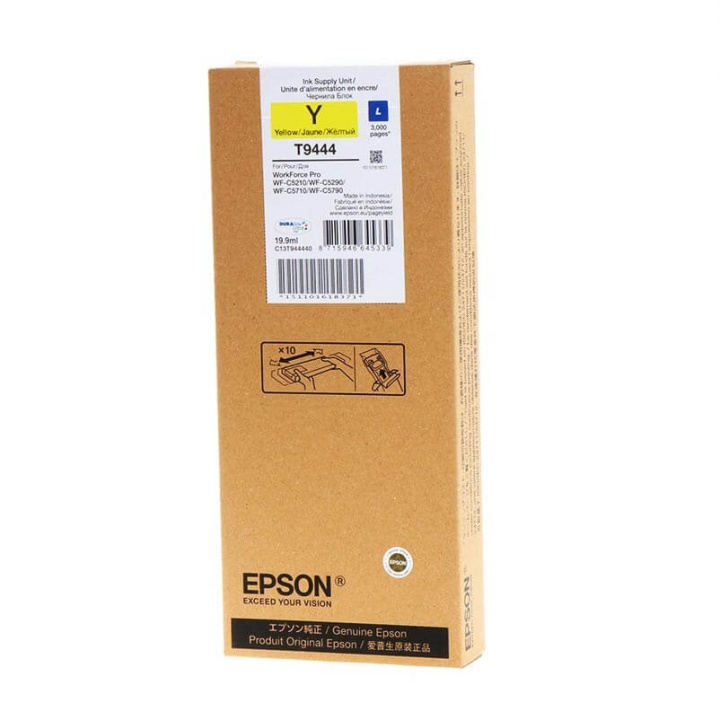 EPSON Bläck C13T944440 T9444 Gul i gruppen DATORER & KRINGUTRUSTNING / Skrivare & Tillbehör / Bläck & Toner / Bläckpatroner / Epson hos TP E-commerce Nordic AB (C26883)