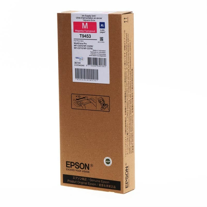 EPSON Bläck C13T945340 T9453 XL Magenta i gruppen DATORER & KRINGUTRUSTNING / Skrivare & Tillbehör / Bläck & Toner / Bläckpatroner / Epson hos TP E-commerce Nordic AB (C26886)