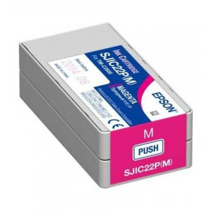 EPSON Bläck C33S020603 SJIC22P Magenta i gruppen DATORER & KRINGUTRUSTNING / Skrivare & Tillbehör / Bläck & Toner / Bläckpatroner / Epson hos TP E-commerce Nordic AB (C26895)