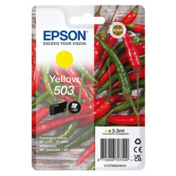 EPSON Bläck C13T09Q44010 503 Gul, Chili i gruppen DATORER & KRINGUTRUSTNING / Skrivare & Tillbehör / Bläck & Toner / Bläckpatroner / Epson hos TP E-commerce Nordic AB (C26935)