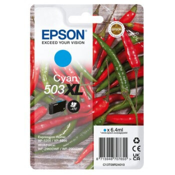 EPSON Bläck C13T09R24010 503XL Cyan, Chili i gruppen DATORER & KRINGUTRUSTNING / Skrivare & Tillbehör / Bläck & Toner / Bläckpatroner / Epson hos TP E-commerce Nordic AB (C26938)