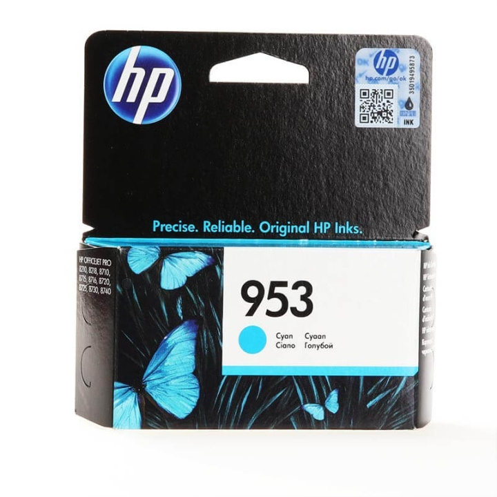 HP Bläck F6U12AE 953 Cyan i gruppen DATORER & KRINGUTRUSTNING / Skrivare & Tillbehör / Bläck & Toner / Toner / HP hos TP E-commerce Nordic AB (C26983)