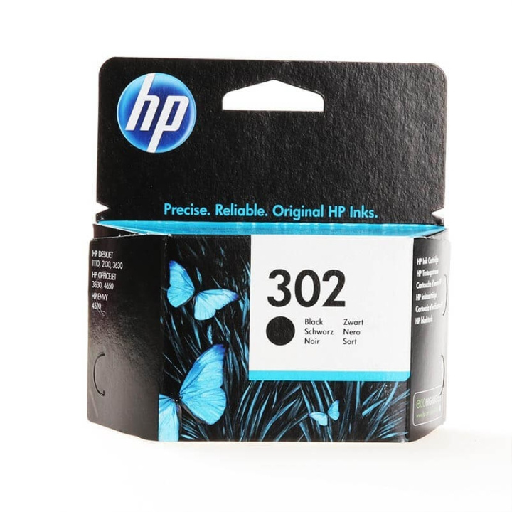 HP Bläck F6U66AE 302 Svart i gruppen DATORER & KRINGUTRUSTNING / Skrivare & Tillbehör / Bläck & Toner / Toner / HP hos TP E-commerce Nordic AB (C26990)