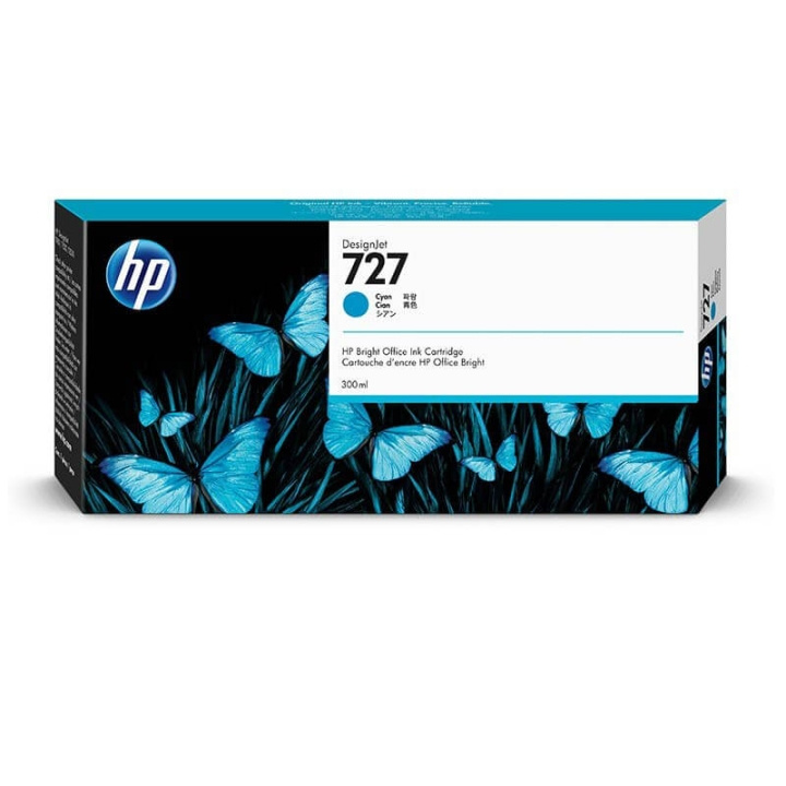 HP Bläck F9J76A 727 Cyan 300ml i gruppen DATORER & KRINGUTRUSTNING / Skrivare & Tillbehör / Bläck & Toner / Toner / HP hos TP E-commerce Nordic AB (C26999)