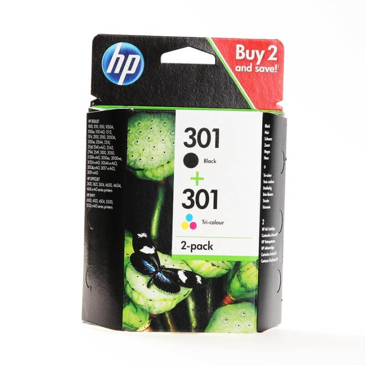 HP Bläck N9J72AE 301 Multipack i gruppen DATORER & KRINGUTRUSTNING / Skrivare & Tillbehör / Bläck & Toner / Toner / HP hos TP E-commerce Nordic AB (C27019)