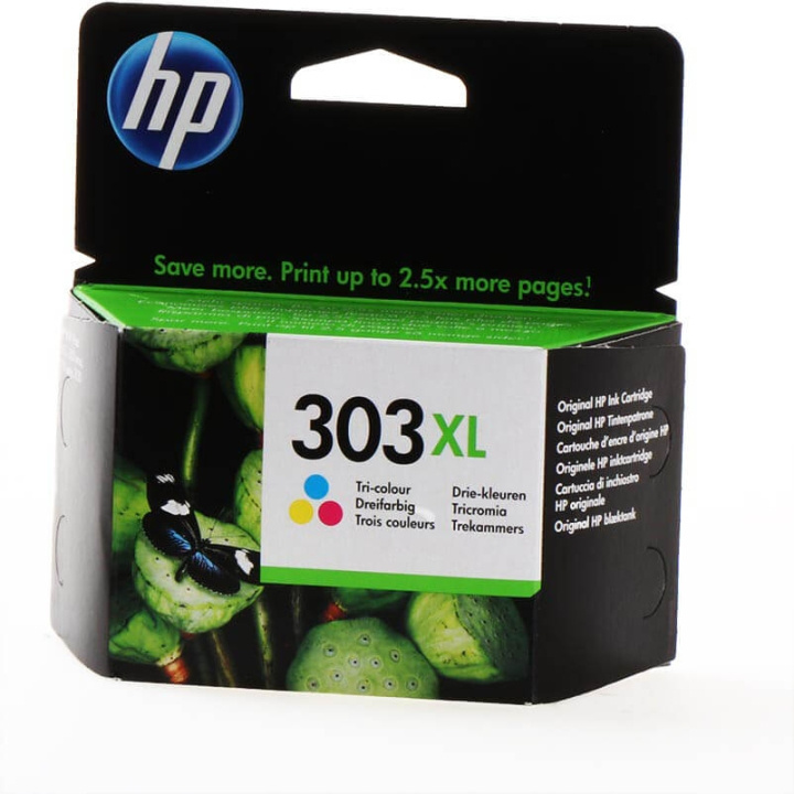 HP Bläck T6N03AE 303XL Tri-colour i gruppen DATORER & KRINGUTRUSTNING / Skrivare & Tillbehör / Bläck & Toner / Toner / HP hos TP E-commerce Nordic AB (C27053)