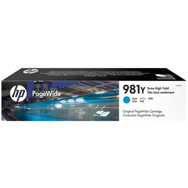 HP Bläck L0R13A 981Y Cyan i gruppen DATORER & KRINGUTRUSTNING / Skrivare & Tillbehör / Bläck & Toner / Toner / HP hos TP E-commerce Nordic AB (C27063)