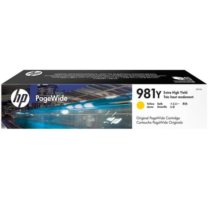 HP Bläck L0R15A 981Y Gul i gruppen DATORER & KRINGUTRUSTNING / Skrivare & Tillbehör / Bläck & Toner / Toner / HP hos TP E-commerce Nordic AB (C27065)