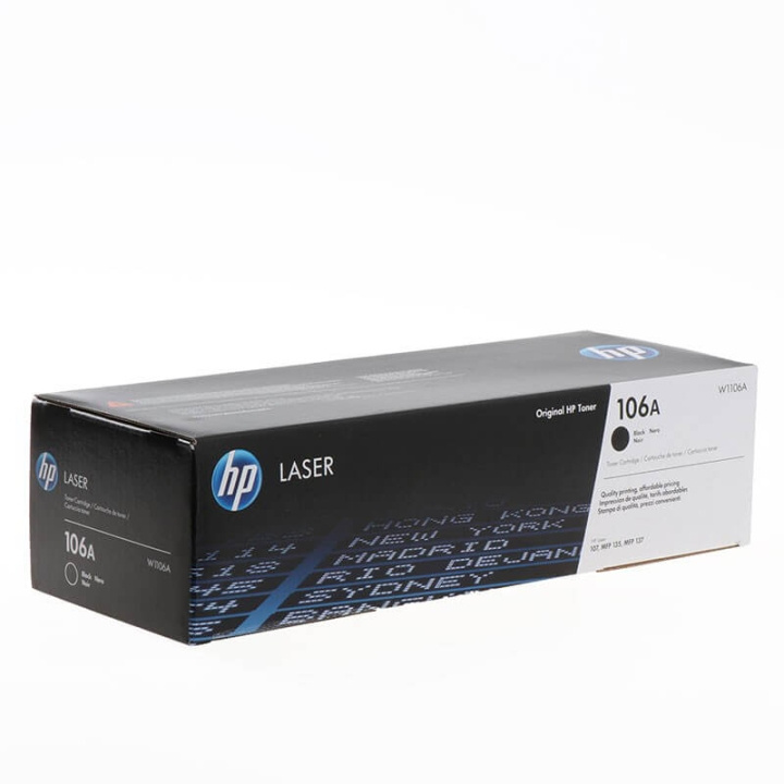 HP Toner W1106A 106A Svart i gruppen DATORER & KRINGUTRUSTNING / Skrivare & Tillbehör / Bläck & Toner / Toner / HP hos TP E-commerce Nordic AB (C27074)