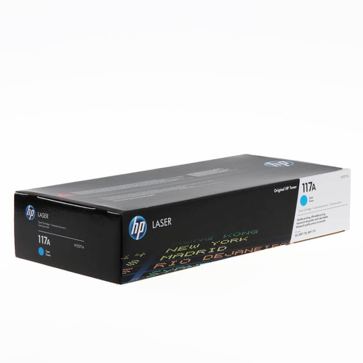 HP Toner W2071A 117A Cyan i gruppen DATORER & KRINGUTRUSTNING / Skrivare & Tillbehör / Bläck & Toner / Toner / HP hos TP E-commerce Nordic AB (C27077)