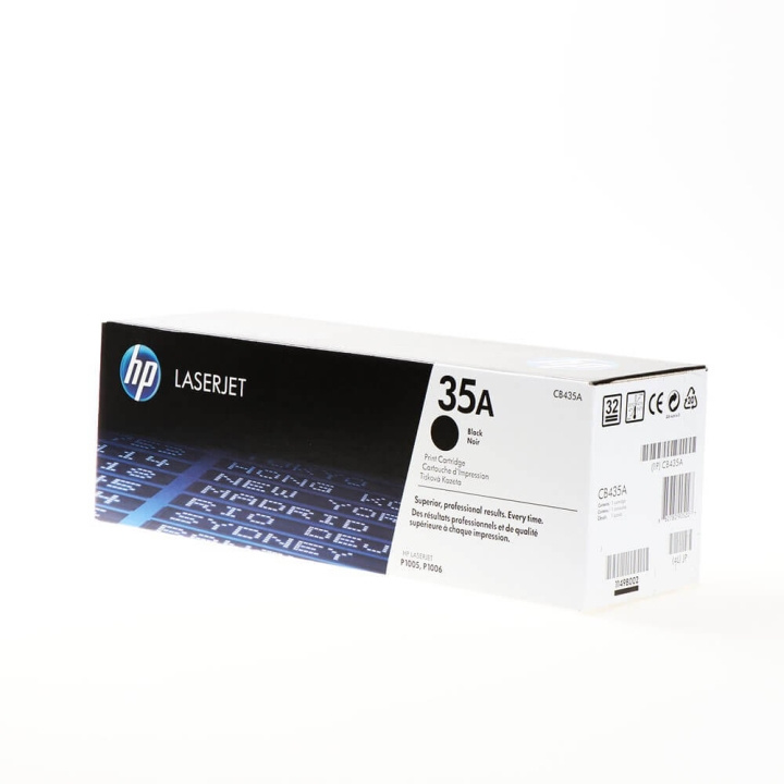 HP Toner CB435A 35A Svart i gruppen DATORER & KRINGUTRUSTNING / Skrivare & Tillbehör / Bläck & Toner / Toner / HP hos TP E-commerce Nordic AB (C27084)