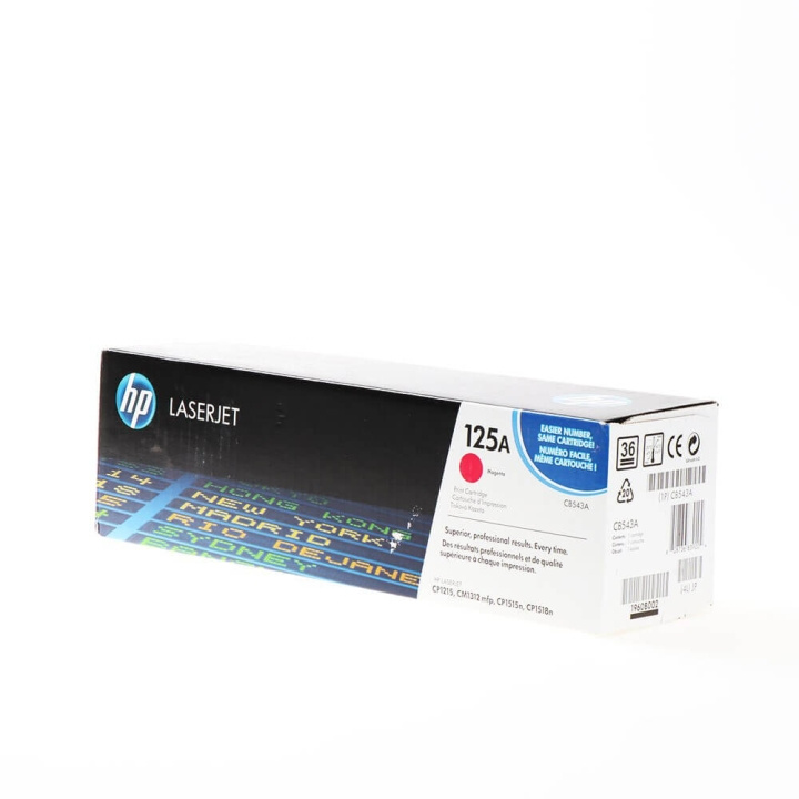 HP Toner CB543A 125A Magenta i gruppen DATORER & KRINGUTRUSTNING / Skrivare & Tillbehör / Bläck & Toner / Toner / HP hos TP E-commerce Nordic AB (C27092)