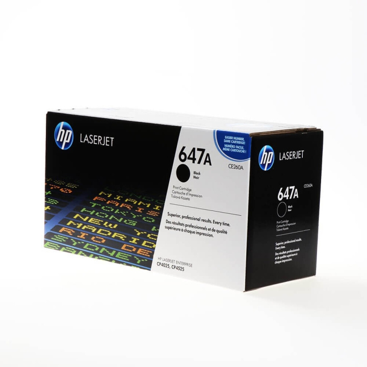 HP Toner CE260A 647A Svart i gruppen DATORER & KRINGUTRUSTNING / Skrivare & Tillbehör / Bläck & Toner / Toner / HP hos TP E-commerce Nordic AB (C27110)