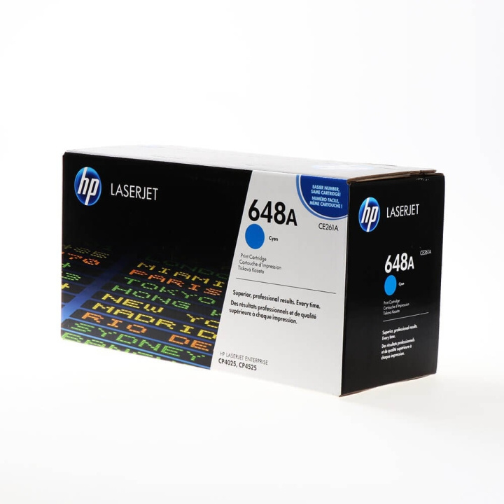 HP Toner CE261A 648A Cyan i gruppen DATORER & KRINGUTRUSTNING / Skrivare & Tillbehör / Bläck & Toner / Toner / HP hos TP E-commerce Nordic AB (C27111)