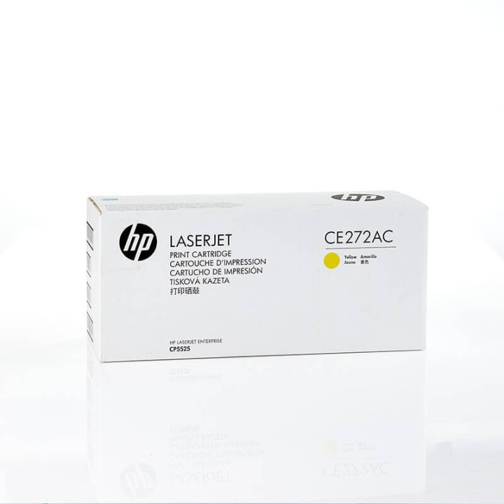 HP Toner CE272AC 650A Gul, Contract i gruppen DATORER & KRINGUTRUSTNING / Skrivare & Tillbehör / Bläck & Toner / Toner / HP hos TP E-commerce Nordic AB (C27118)
