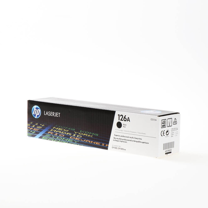 HP Toner CE310A 126A Svart i gruppen DATORER & KRINGUTRUSTNING / Skrivare & Tillbehör / Bläck & Toner / Toner / HP hos TP E-commerce Nordic AB (C27125)