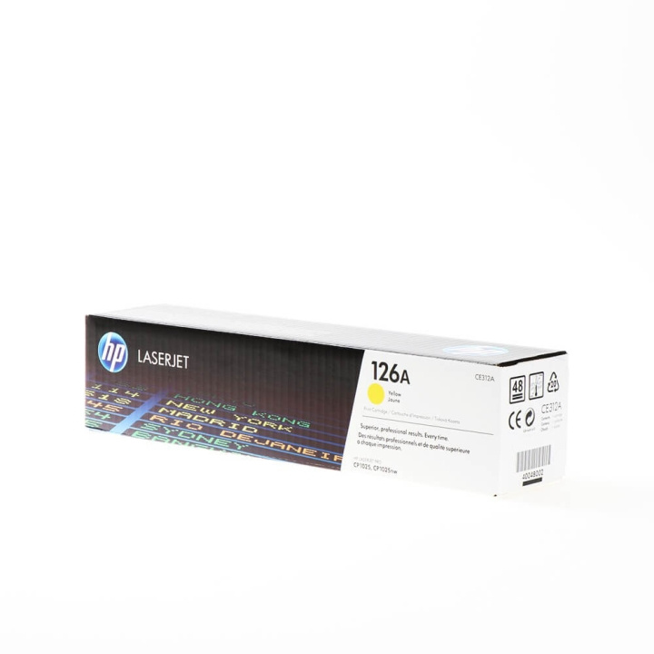 HP Toner CE312A 126A Gul i gruppen DATORER & KRINGUTRUSTNING / Skrivare & Tillbehör / Bläck & Toner / Toner / HP hos TP E-commerce Nordic AB (C27128)