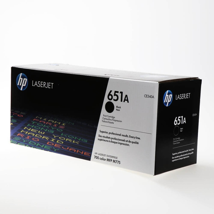 HP Toner CE340A 651A Svart i gruppen DATORER & KRINGUTRUSTNING / Skrivare & Tillbehör / Bläck & Toner / Toner / HP hos TP E-commerce Nordic AB (C27135)