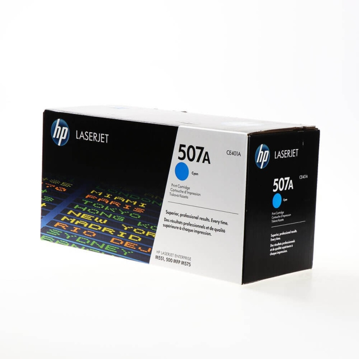 HP Toner CE401A 507A Cyan i gruppen DATORER & KRINGUTRUSTNING / Skrivare & Tillbehör / Bläck & Toner / Toner / HP hos TP E-commerce Nordic AB (C27146)