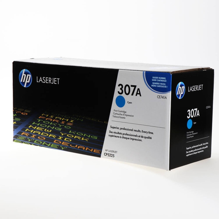 HP Toner CE741A 307A Cyan i gruppen DATORER & KRINGUTRUSTNING / Skrivare & Tillbehör / Bläck & Toner / Toner / HP hos TP E-commerce Nordic AB (C27161)