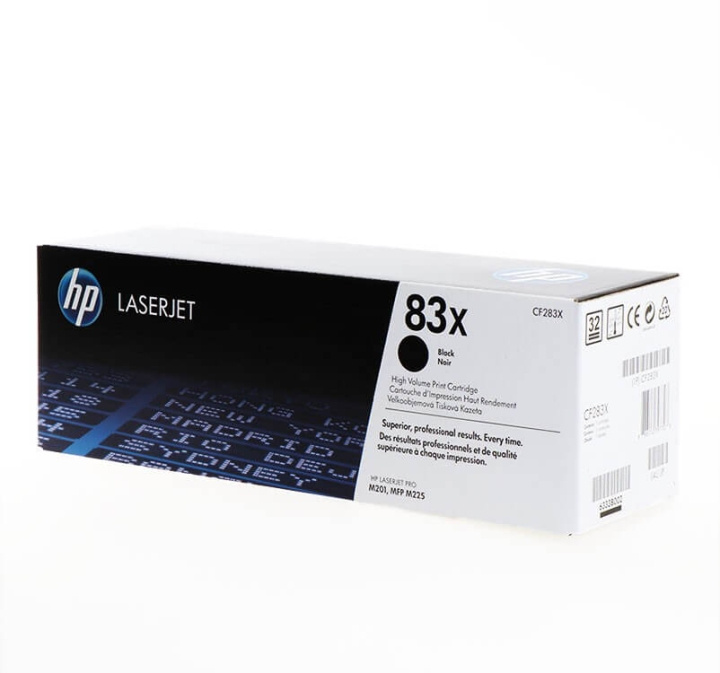 HP Toner CF283X 83X Svart i gruppen DATORER & KRINGUTRUSTNING / Skrivare & Tillbehör / Bläck & Toner / Toner / HP hos TP E-commerce Nordic AB (C27200)