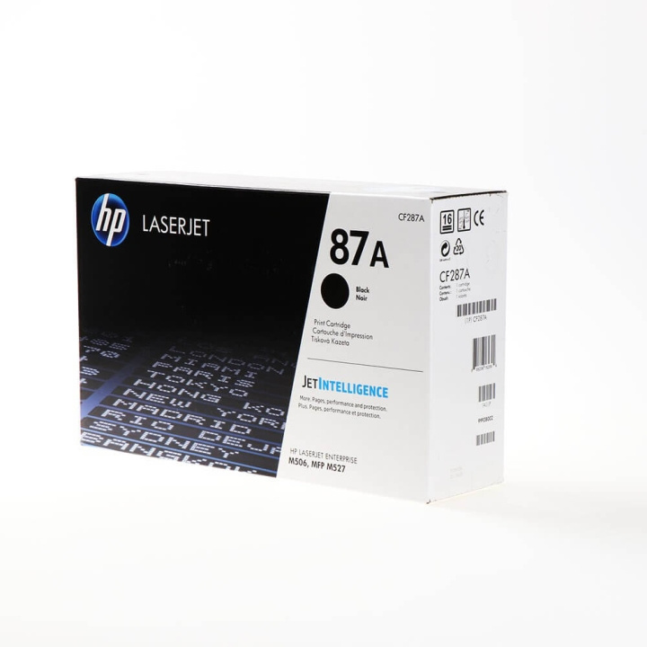 HP Toner CF287A 87A Svart i gruppen DATORER & KRINGUTRUSTNING / Skrivare & Tillbehör / Bläck & Toner / Toner / HP hos TP E-commerce Nordic AB (C27203)