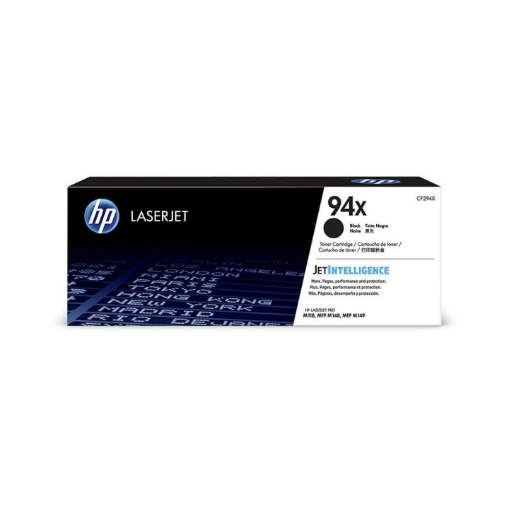 HP Toner CF294X 94X Svart i gruppen DATORER & KRINGUTRUSTNING / Skrivare & Tillbehör / Bläck & Toner / Toner / HP hos TP E-commerce Nordic AB (C27213)