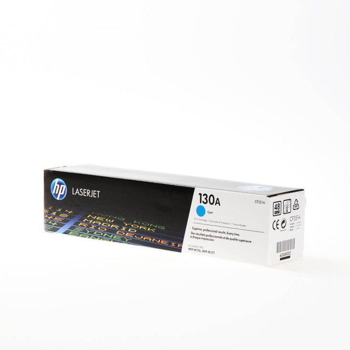 HP Toner CF351A 130A Cyan i gruppen DATORER & KRINGUTRUSTNING / Skrivare & Tillbehör / Bläck & Toner / Toner / HP hos TP E-commerce Nordic AB (C27223)