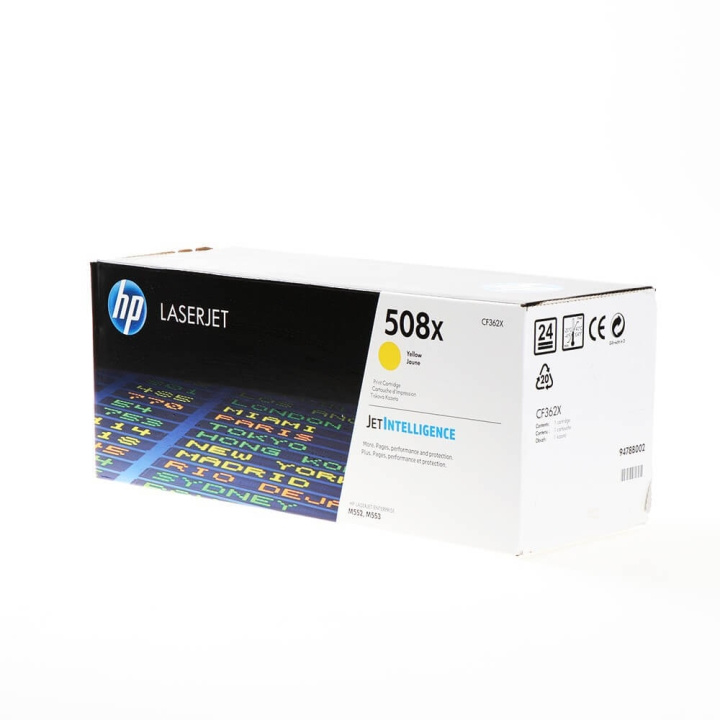 HP Toner CF362X 508X Gul i gruppen DATORER & KRINGUTRUSTNING / Skrivare & Tillbehör / Bläck & Toner / Toner / HP hos TP E-commerce Nordic AB (C27233)