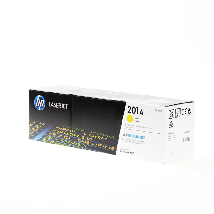 HP Toner CF402A 201A Gul i gruppen DATORER & KRINGUTRUSTNING / Skrivare & Tillbehör / Bläck & Toner / Toner / HP hos TP E-commerce Nordic AB (C27248)