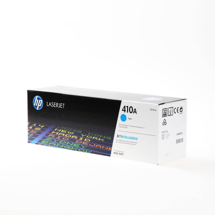 HP Toner CF411A 410A Cyan i gruppen DATORER & KRINGUTRUSTNING / Skrivare & Tillbehör / Bläck & Toner / Toner / HP hos TP E-commerce Nordic AB (C27256)