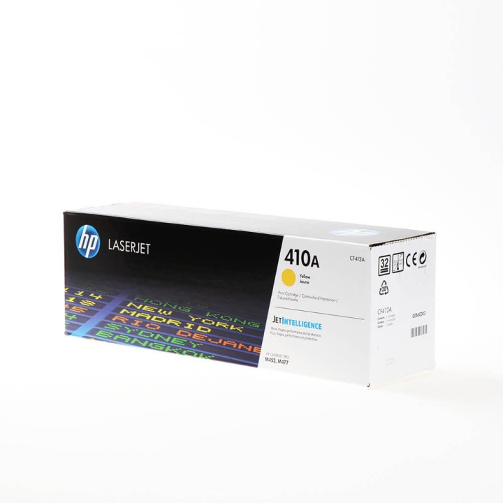 HP Toner CF412A 410A Gul i gruppen DATORER & KRINGUTRUSTNING / Skrivare & Tillbehör / Bläck & Toner / Toner / HP hos TP E-commerce Nordic AB (C27259)