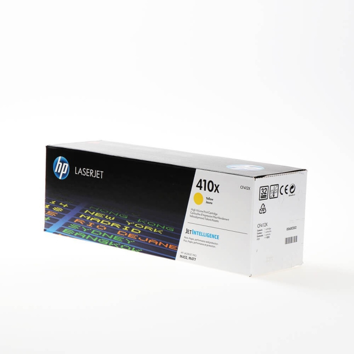 HP Toner CF412X 410X Gul i gruppen DATORER & KRINGUTRUSTNING / Skrivare & Tillbehör / Bläck & Toner / Toner / HP hos TP E-commerce Nordic AB (C27260)