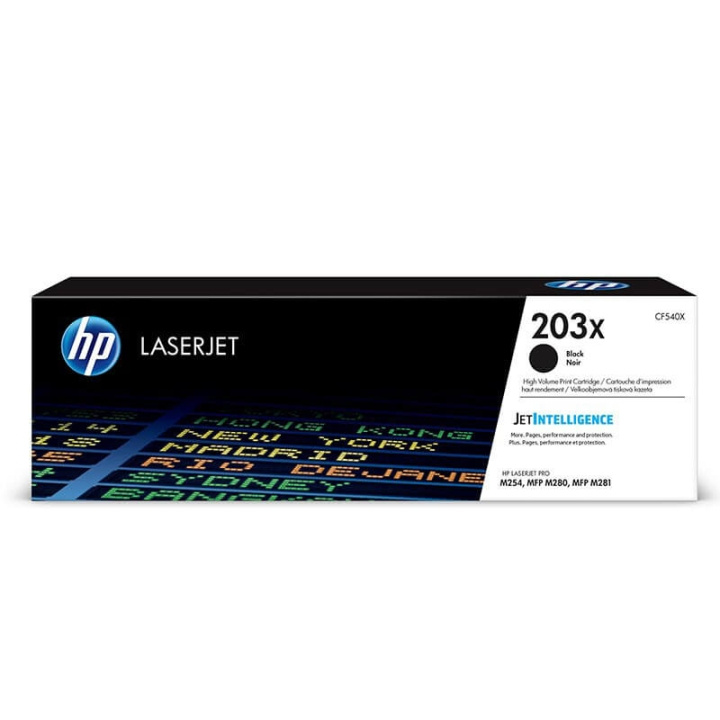 HP Toner CF540X 203X Svart i gruppen DATORER & KRINGUTRUSTNING / Skrivare & Tillbehör / Bläck & Toner / Toner / HP hos TP E-commerce Nordic AB (C27278)