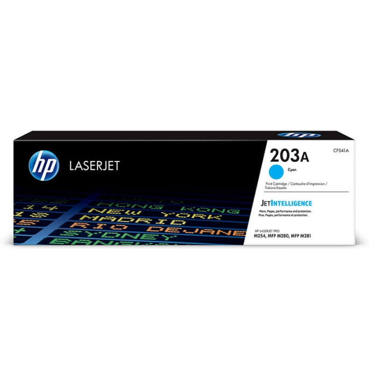 HP Toner CF541A 203A Cyan i gruppen DATORER & KRINGUTRUSTNING / Skrivare & Tillbehör / Bläck & Toner / Toner / HP hos TP E-commerce Nordic AB (C27279)