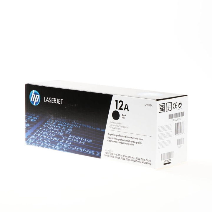 HP Toner Q2612A 12A Svart i gruppen DATORER & KRINGUTRUSTNING / Skrivare & Tillbehör / Bläck & Toner / Toner / HP hos TP E-commerce Nordic AB (C27285)