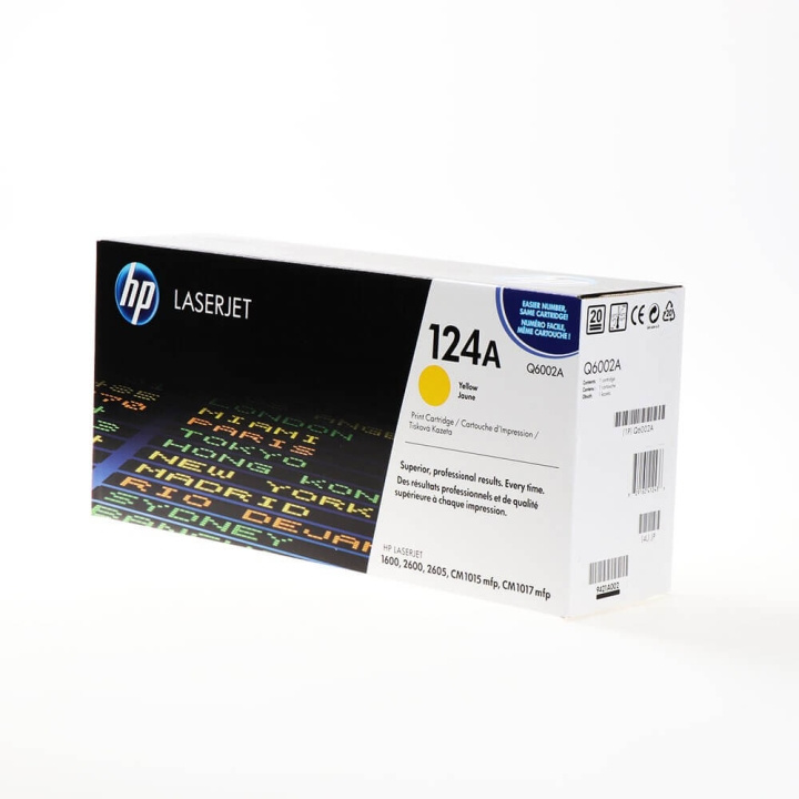 HP Toner Q6002A 124A Gul i gruppen DATORER & KRINGUTRUSTNING / Skrivare & Tillbehör / Bläck & Toner / Toner / HP hos TP E-commerce Nordic AB (C27294)