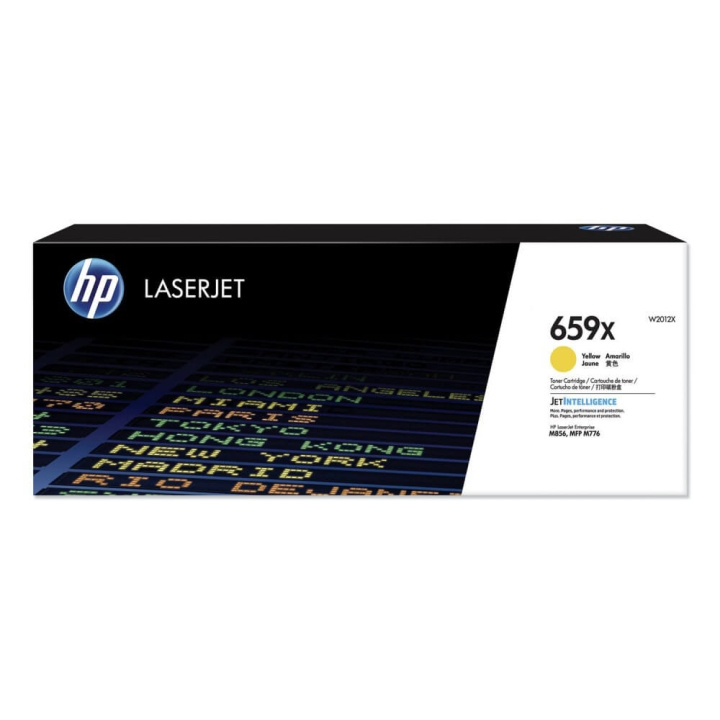 HP Toner W2012X 659X Gul i gruppen DATORER & KRINGUTRUSTNING / Skrivare & Tillbehör / Bläck & Toner / Toner / HP hos TP E-commerce Nordic AB (C27314)