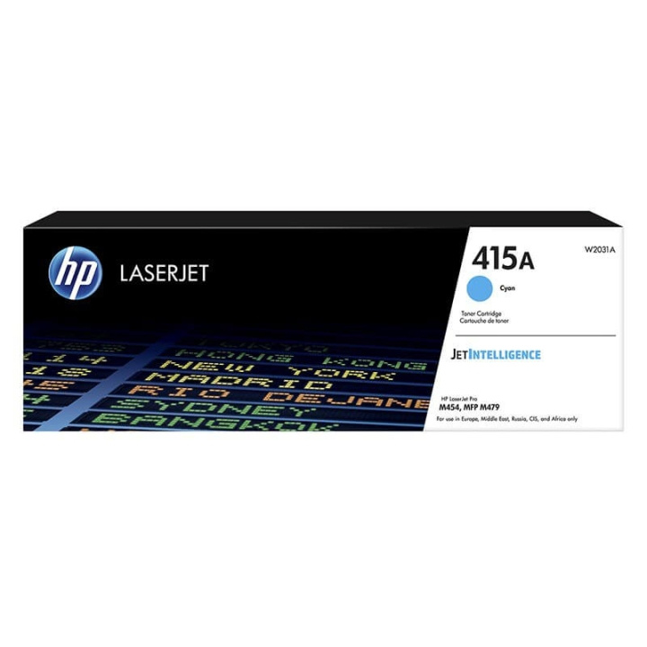 HP Toner W2031A 415A Cyan i gruppen DATORER & KRINGUTRUSTNING / Skrivare & Tillbehör / Bläck & Toner / Toner / HP hos TP E-commerce Nordic AB (C27321)