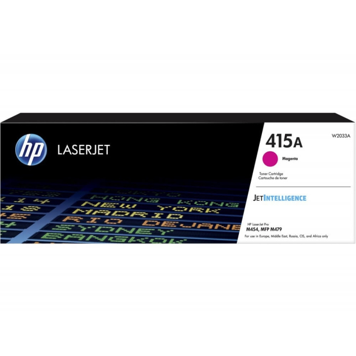 HP Toner W2033A 415A Magenta i gruppen DATORER & KRINGUTRUSTNING / Skrivare & Tillbehör / Bläck & Toner / Toner / HP hos TP E-commerce Nordic AB (C27329)