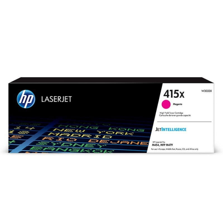 HP Toner W2033X 415X Magenta i gruppen DATORER & KRINGUTRUSTNING / Skrivare & Tillbehör / Bläck & Toner / Toner / HP hos TP E-commerce Nordic AB (C27330)