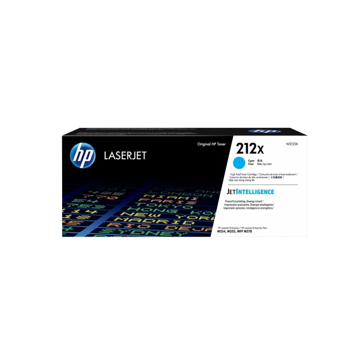 HP Toner W2121X 212X Cyan i gruppen DATORER & KRINGUTRUSTNING / Skrivare & Tillbehör / Bläck & Toner / Toner / HP hos TP E-commerce Nordic AB (C27336)