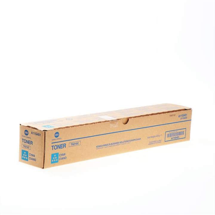 KONICAMINOLTA Toner A11G451 TN216 Cyan i gruppen DATORER & KRINGUTRUSTNING / Skrivare & Tillbehör / Bläck & Toner / Toner / Konica Minolta hos TP E-commerce Nordic AB (C27468)