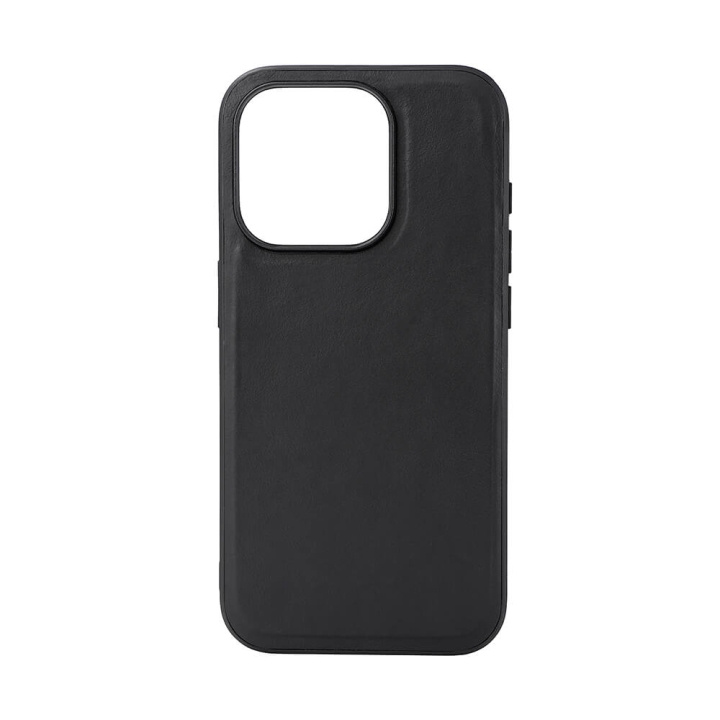 Buffalo Backcover Leather MagSeries iPhone 15 Pro Black i gruppen SMARTPHONE & SURFPLATTOR / Mobilskydd / Apple / iPhone 15 hos TP E-commerce Nordic AB (C28561)